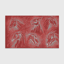 Бумага для упаковки Черепа лошадей - эскиз, цвет: 3D-принт