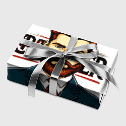 Бумага для упаковки Барбер на белом, цвет: 3D-принт — фото 2