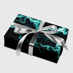 Бумага для упаковки Lightning light blue glow, цвет: 3D-принт — фото 2