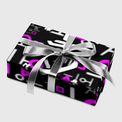 Бумага для упаковки Doom неоновый паттерн, цвет: 3D-принт — фото 2