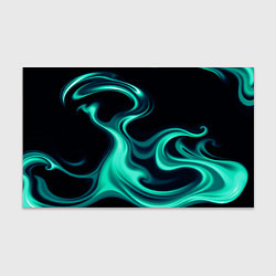 Бумага для упаковки Color turquoise black, цвет: 3D-принт