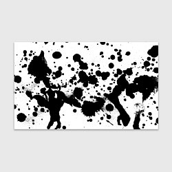 Бумага для упаковки Брызги черной краски, цвет: 3D-принт