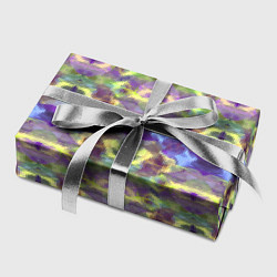 Бумага для упаковки Неоновый акварельный орнамент икат, цвет: 3D-принт — фото 2
