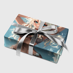 Бумага для упаковки Милая блондинка на природе, цвет: 3D-принт — фото 2