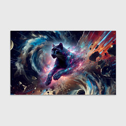 Бумага для упаковки Космическая пантера - нейроарт, цвет: 3D-принт