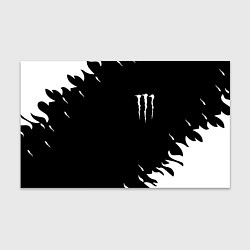 Бумага для упаковки Monster energy fire white, цвет: 3D-принт