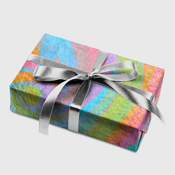 Бумага для упаковки Абстракция - multicolored curves, цвет: 3D-принт — фото 2
