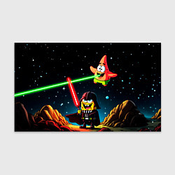 Бумага для упаковки Спанч Боб и Патрик в космосе, цвет: 3D-принт