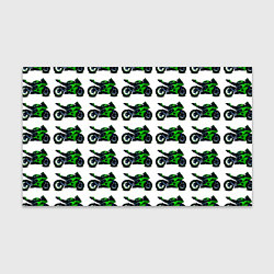 Бумага для упаковки Motorbike green, цвет: 3D-принт