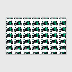 Бумага для упаковки Motorcycle turquoise, цвет: 3D-принт