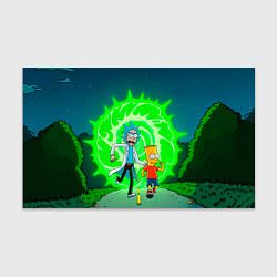 Бумага для упаковки Рик и Барт Симпсон, цвет: 3D-принт