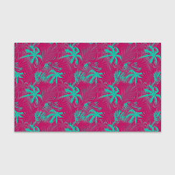 Бумага для упаковки Palm pink light blue, цвет: 3D-принт