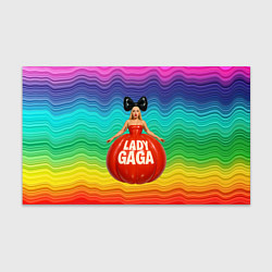 Бумага для упаковки Леди Гага в круглом надувном платье, цвет: 3D-принт