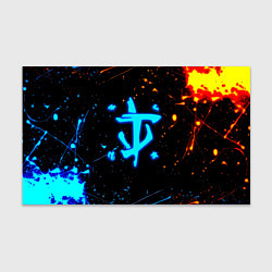 Бумага для упаковки Doom лёд и пламя краски, цвет: 3D-принт