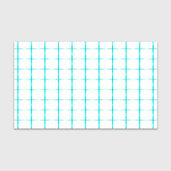 Бумага для упаковки Color white light blue crosses, цвет: 3D-принт