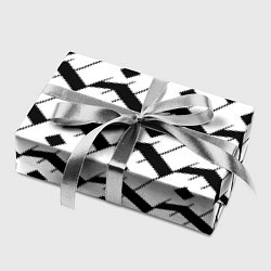 Бумага для упаковки Три буквы: чёрные, цвет: 3D-принт — фото 2