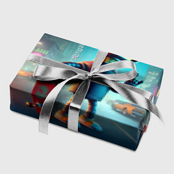 Бумага для упаковки Сынишка Бендера крутой скейтбордист, цвет: 3D-принт — фото 2