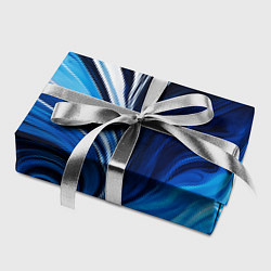 Бумага для упаковки Бело синяя абстракция, цвет: 3D-принт — фото 2