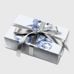 Бумага для упаковки Игрушечный мишка гжель, цвет: 3D-принт — фото 2