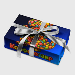 Бумага для упаковки Конфетозавр динозавр из конфет, цвет: 3D-принт — фото 2