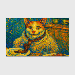 Бумага для упаковки Кот-мем бу в стиле Ван Гога, цвет: 3D-принт
