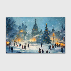 Бумага для упаковки Новогодняя елка в Москве, цвет: 3D-принт