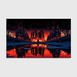 Бумага для упаковки Москва Cити Новый год, цвет: 3D-принт