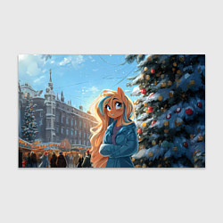 Бумага для упаковки Лошадка на новогодней площади