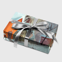 Бумага для упаковки Милый новогодний дворик, цвет: 3D-принт — фото 2