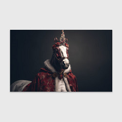 Бумага для упаковки Лошадь в новогоднем костюме, цвет: 3D-принт