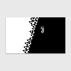Бумага для упаковки Juventus черно белая геометрия текстура, цвет: 3D-принт