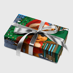 Бумага для упаковки Новогодняя лошадка и елка, цвет: 3D-принт — фото 2