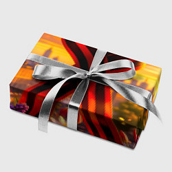 Бумага для упаковки Символы Победы: лента, голуби, салют, цвет: 3D-принт — фото 2