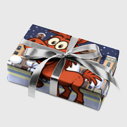 Бумага для упаковки Веселая красная лошадь 2026, цвет: 3D-принт — фото 2