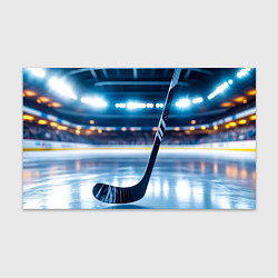 Бумага для упаковки Хоккейная клюшка на льду арены, цвет: 3D-принт