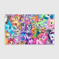 Бумага для упаковки My Little Pony цвета 3D-принт — фото 1
