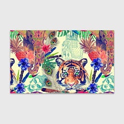 Бумага для упаковки Индийский тигр, цвет: 3D-принт