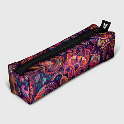 Пенал Орнамент пейсли - розовый