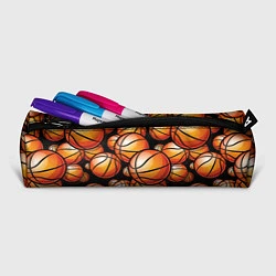 Пенал для ручек Баскетбольные яркие мячи, цвет: 3D-принт — фото 2