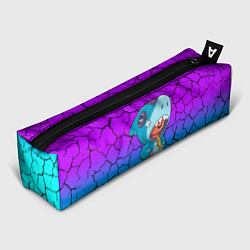 Пенал для ручек Brawl stars leon shark, цвет: 3D-принт
