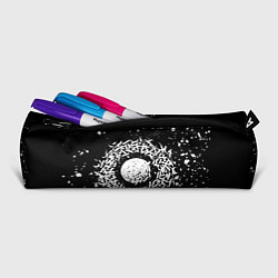 Пенал для ручек Каллиграфия на чёрном фоне, цвет: 3D-принт — фото 2
