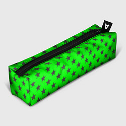 Пенал для ручек Звездный фон зеленый, цвет: 3D-принт