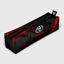 Пенал для ручек Toyota Неоновые соты, цвет: 3D-принт