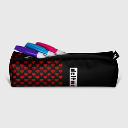 Пенал для ручек HALF PATTERN DELTARUNE LOGO, цвет: 3D-принт — фото 2