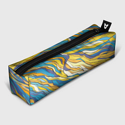 Пенал для ручек Красивые абстрактные волны, цвет: 3D-принт