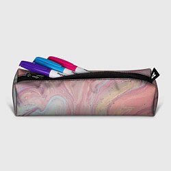 Пенал для ручек Мраморный дизайн с розовыми, синими и желтыми цвет, цвет: 3D-принт — фото 2
