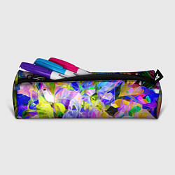 Пенал для ручек Красочный цветочный узор Весна - Лето 2023 Colorfu, цвет: 3D-принт — фото 2