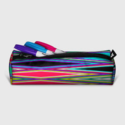 Пенал для ручек Разноцветный радужный полосатый принт, цвет: 3D-принт — фото 2