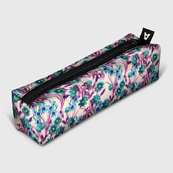 Пенал для ручек Цветы Летние Фиолетовые Рудбеки, цвет: 3D-принт