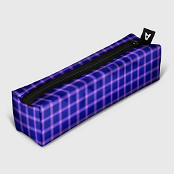 Пенал для ручек Фиолетовый клетчатый узор, цвет: 3D-принт